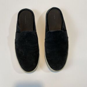 VINCE Blair Woman's Size 9 M Black Suede Slip On Sneaker Mule